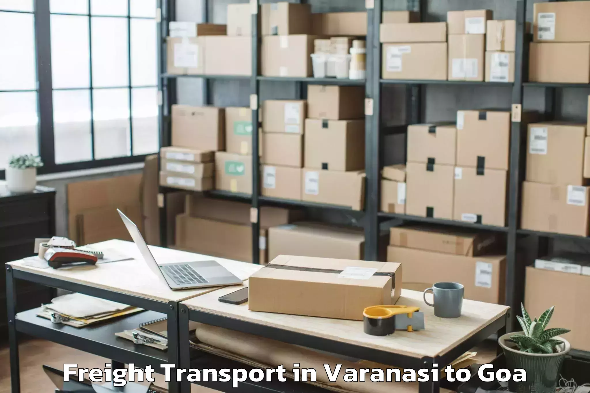 Quality Varanasi to Sancoale Freight Transport